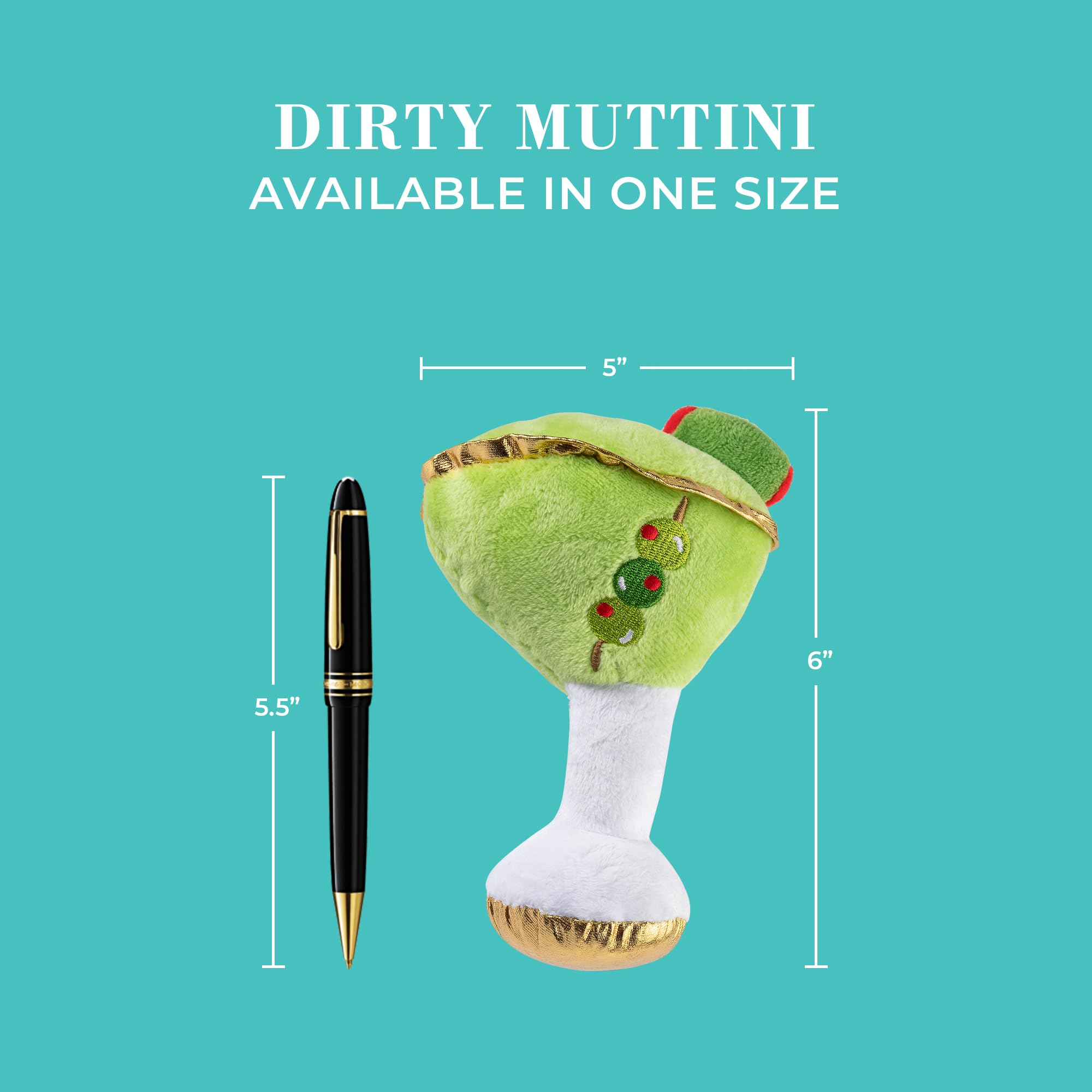 Dirty Muttini toy shown in a tug and fetch setup