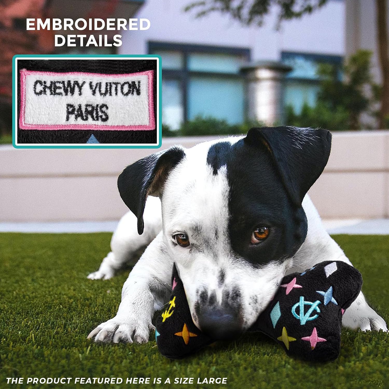 Haute Diggity Dog durable fuse-mesh lining supports long-lasting games for aggressive chewers.