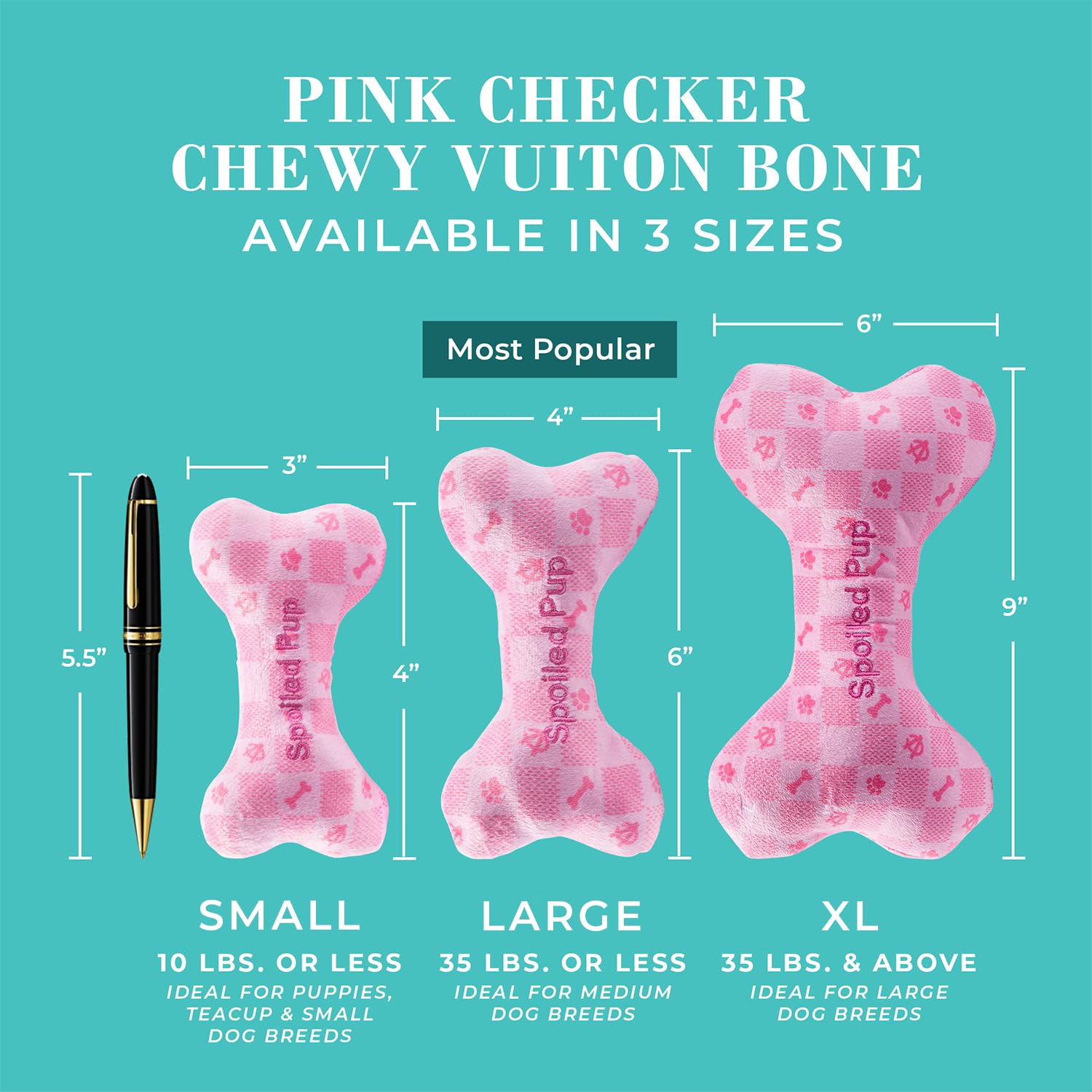 Haute Diggity Dog Embroidered pink checker detail emphasizes boutique charm and cuddly comfort