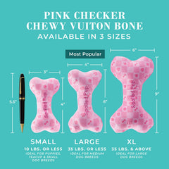 Haute Diggity Dog Embroidered pink checker detail emphasizes boutique charm and cuddly comfort