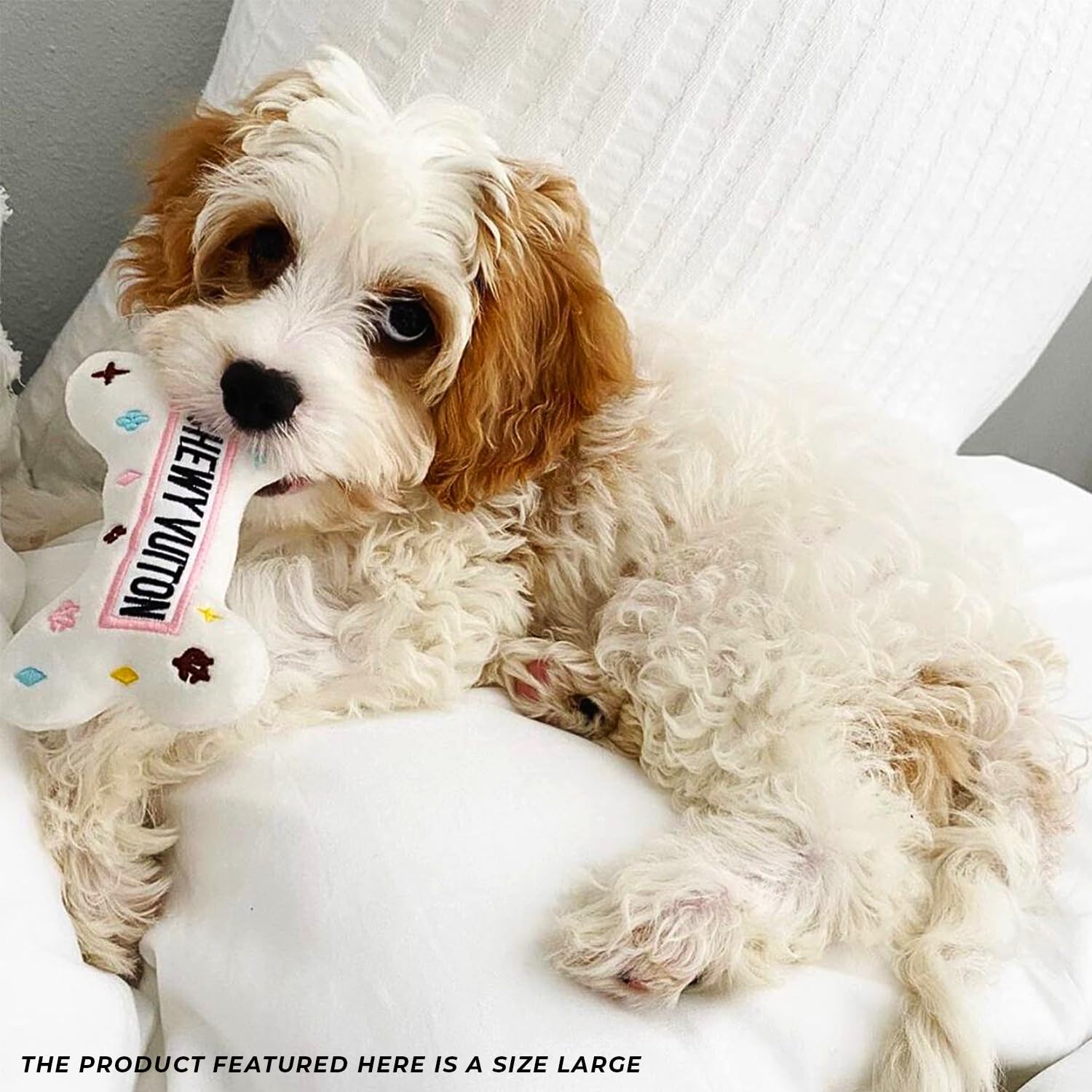 Haute Diggity Dog large-size toy for dogs of all sizes during fetch or tug.