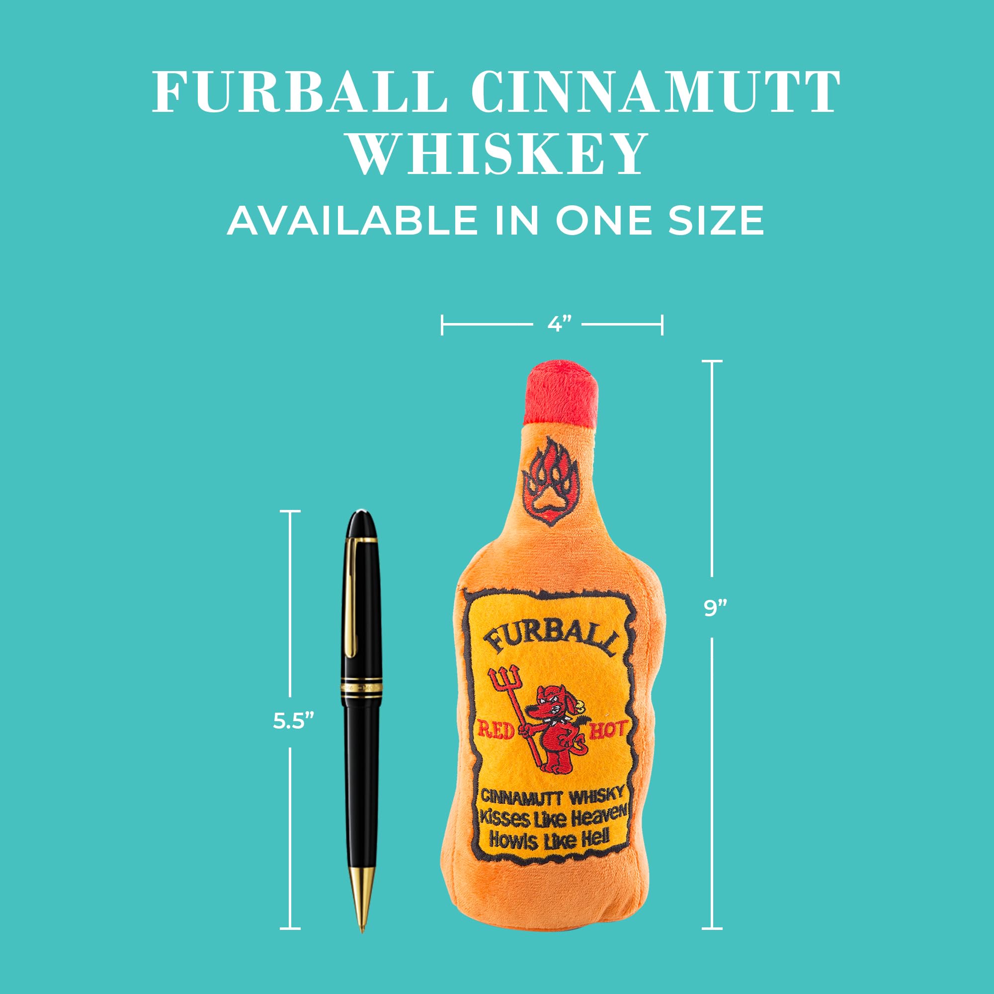 Haute Diggity Dog Furball Cinnamutt Whiskey machine-washable for easy cleanups after play.