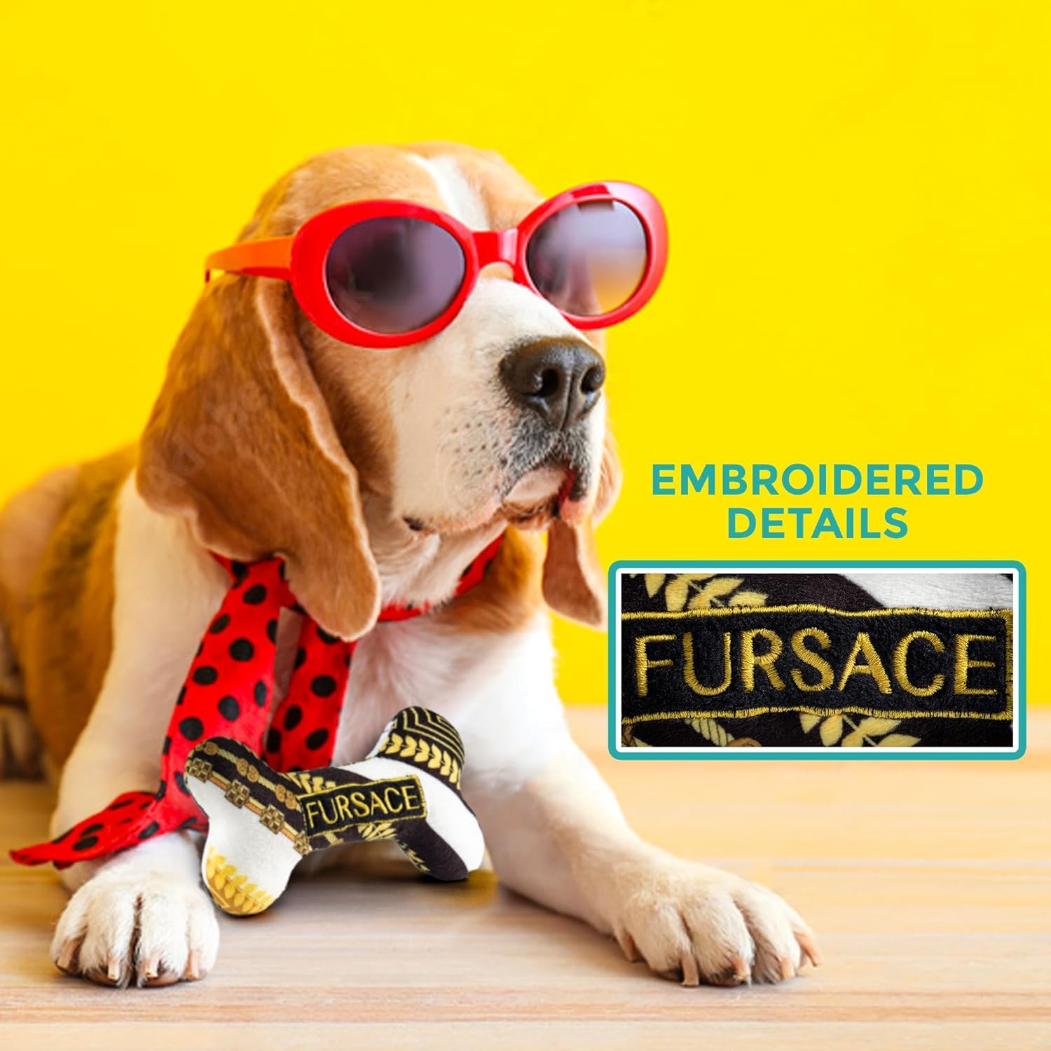 Haute Diggity Dog Fursace Bone design stands out in photos and toy collections