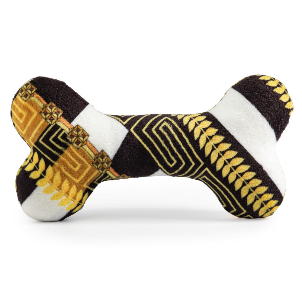 Haute Diggity Dog Fursace Bone plush material feels soft but durable for hours of play