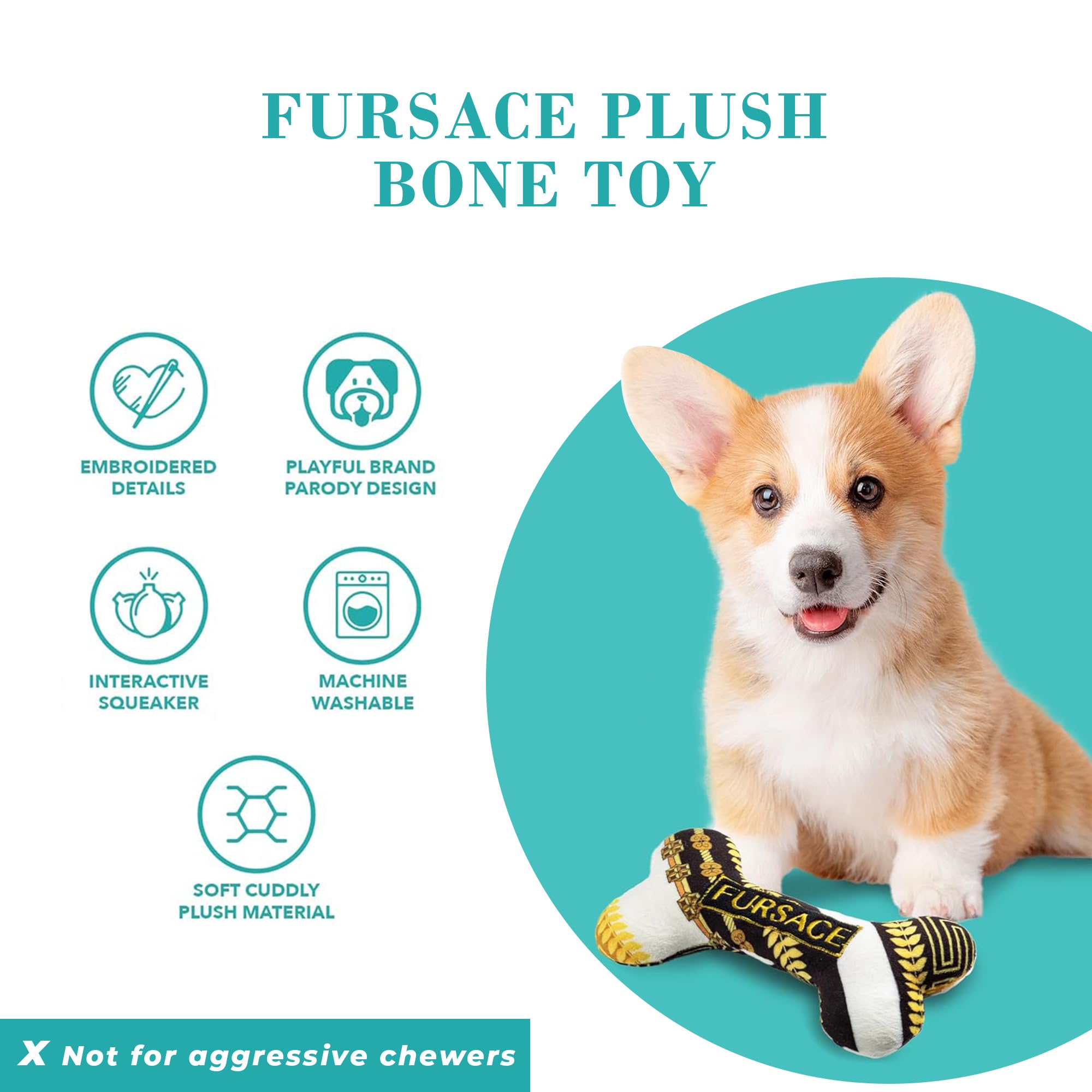 Haute Diggity Dog Fursace Bone ideal for tug-of-war and playful banter