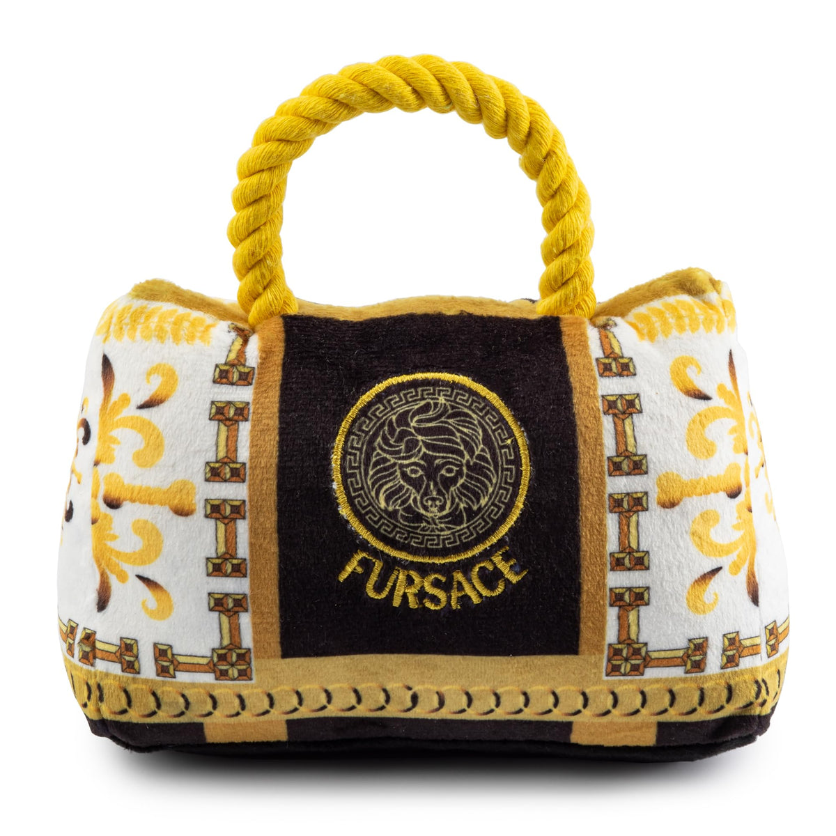 Haute Diggity Dog Fursace Handbag toy front view for stylish playtime