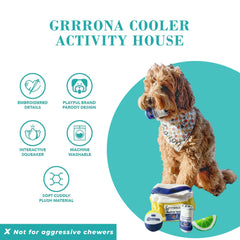Mini lime wedge accent on Grrrona Cooler House for bright playful charm