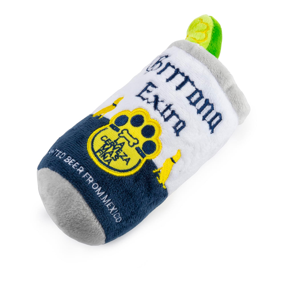 Haute Diggity Dog Grrrona Beer Can embroidery detail adds designer appeal for dogs.