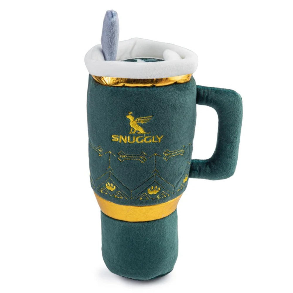 Haute Diggity Dog Holiday Snuggly Cup Toy built-in squeaker sparks interactive play
