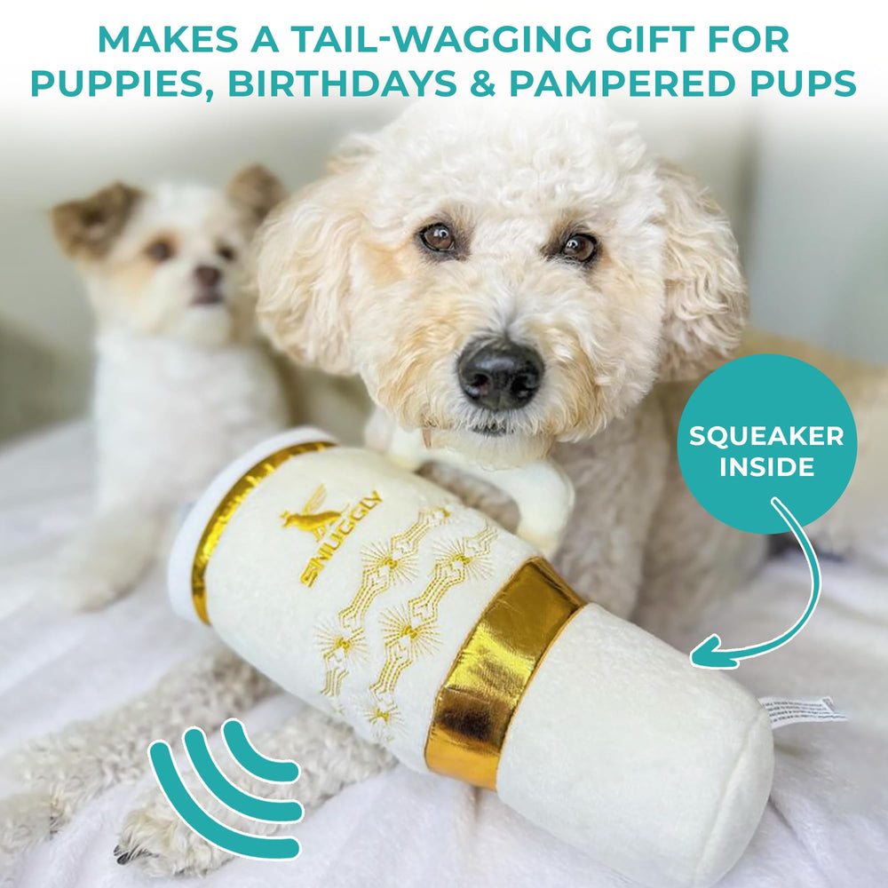 Haute Diggity Dog Holiday Snuggly Cup Toy machine-washable easy clean after messy play