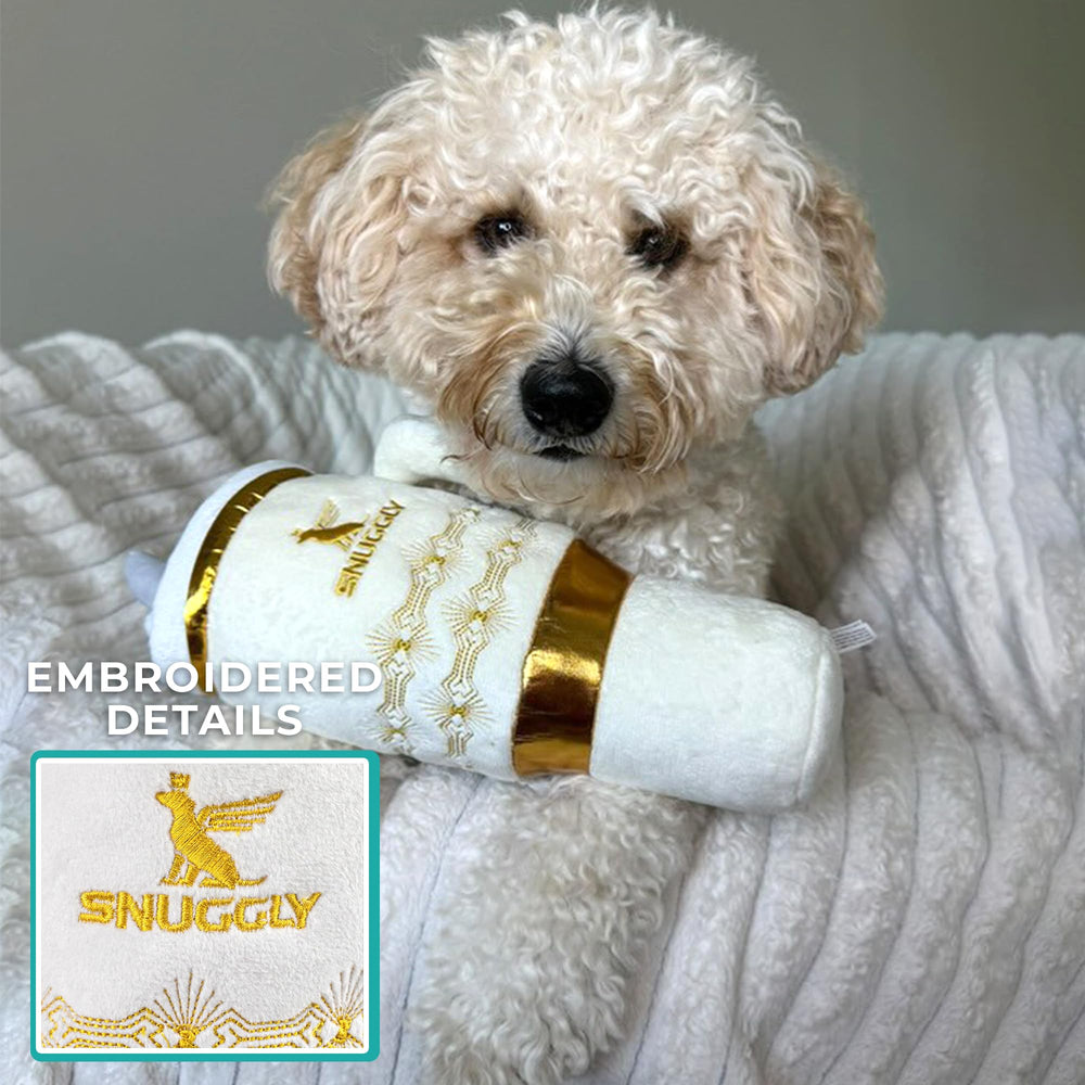 Haute Diggity Dog Holiday Snuggly Cup Toy soft durable material for cozy cuddles