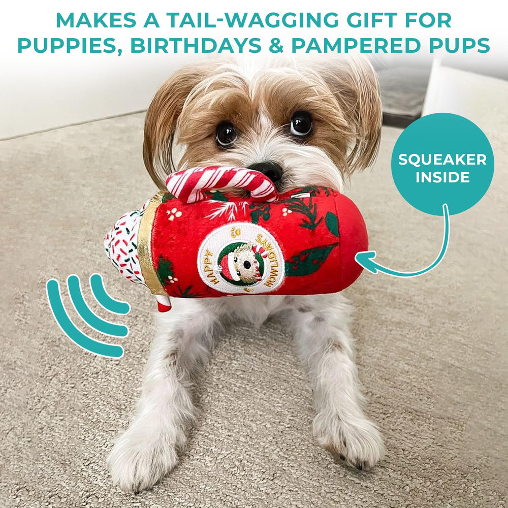 Lavable a máquina Howliday Cheer Haute Diggity Dog, limpieza rápida y conveniente