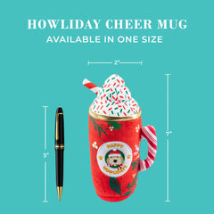 Peluche suave Haute Diggity Dog Howliday Cheer cómodo para abrazar y morder con seguridad
