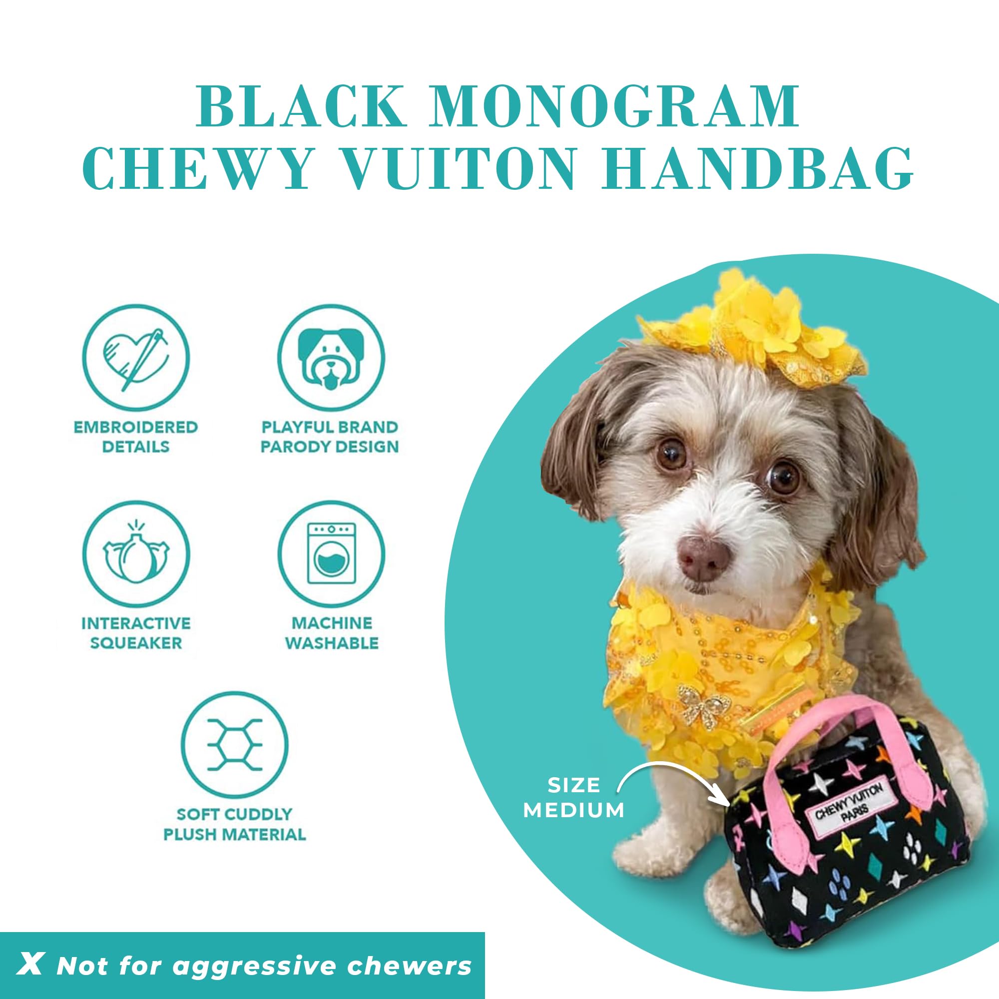 Material plush suave y duradero, Haute Diggity Dog, para juego.