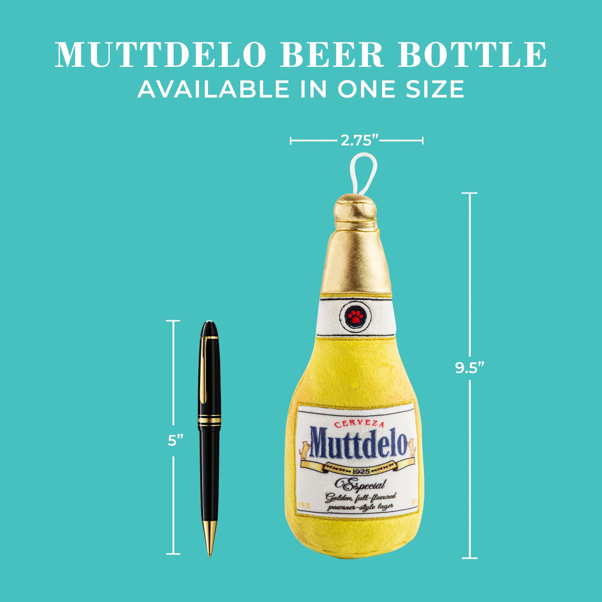 Haute Diggity Dog Muttdelo embroidered Salud detail adds playful charm.