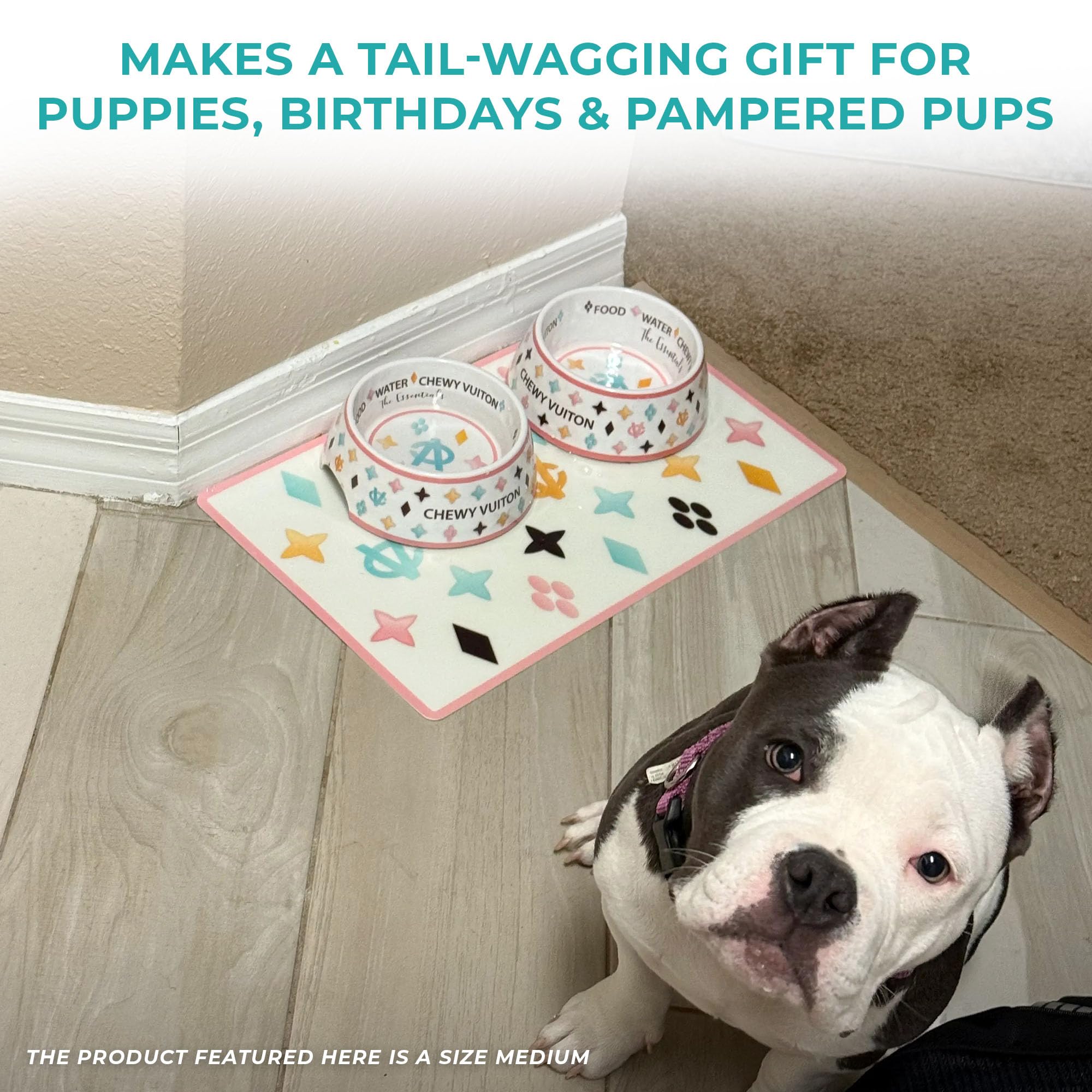 Haute Diggity Dog parody design adds playful flair to dining.