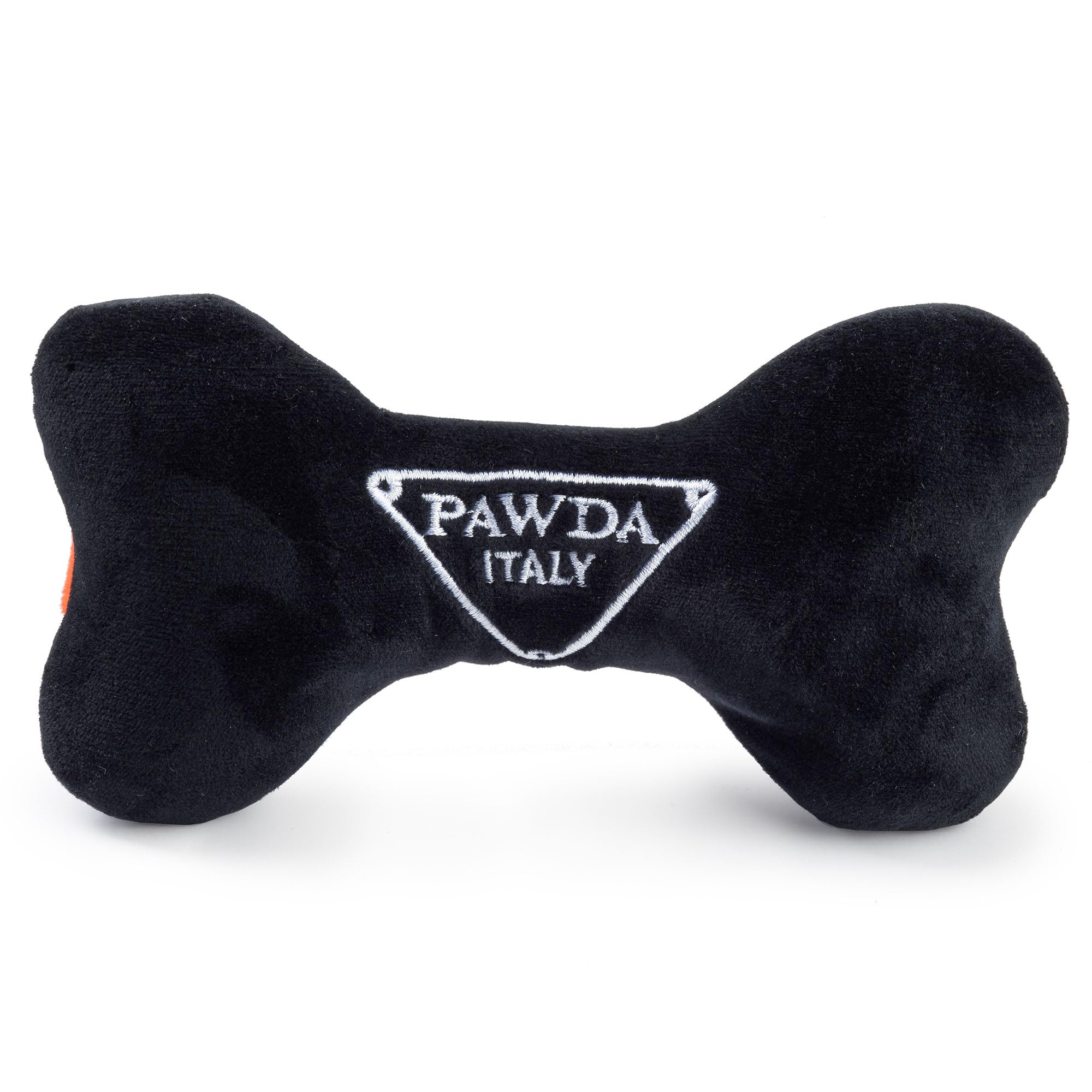 Haute Diggity Dog Pawda Bone back embroidery adds playful luxury during cuddle sessions