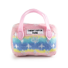 Haute Diggity Dog pink ombre Chewy Vuiton handbag front view for playful fetch