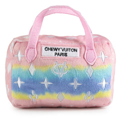 Haute Diggity Dog Pink Ombre Chewy Vuiton Handbag front view for stylish fetch fun