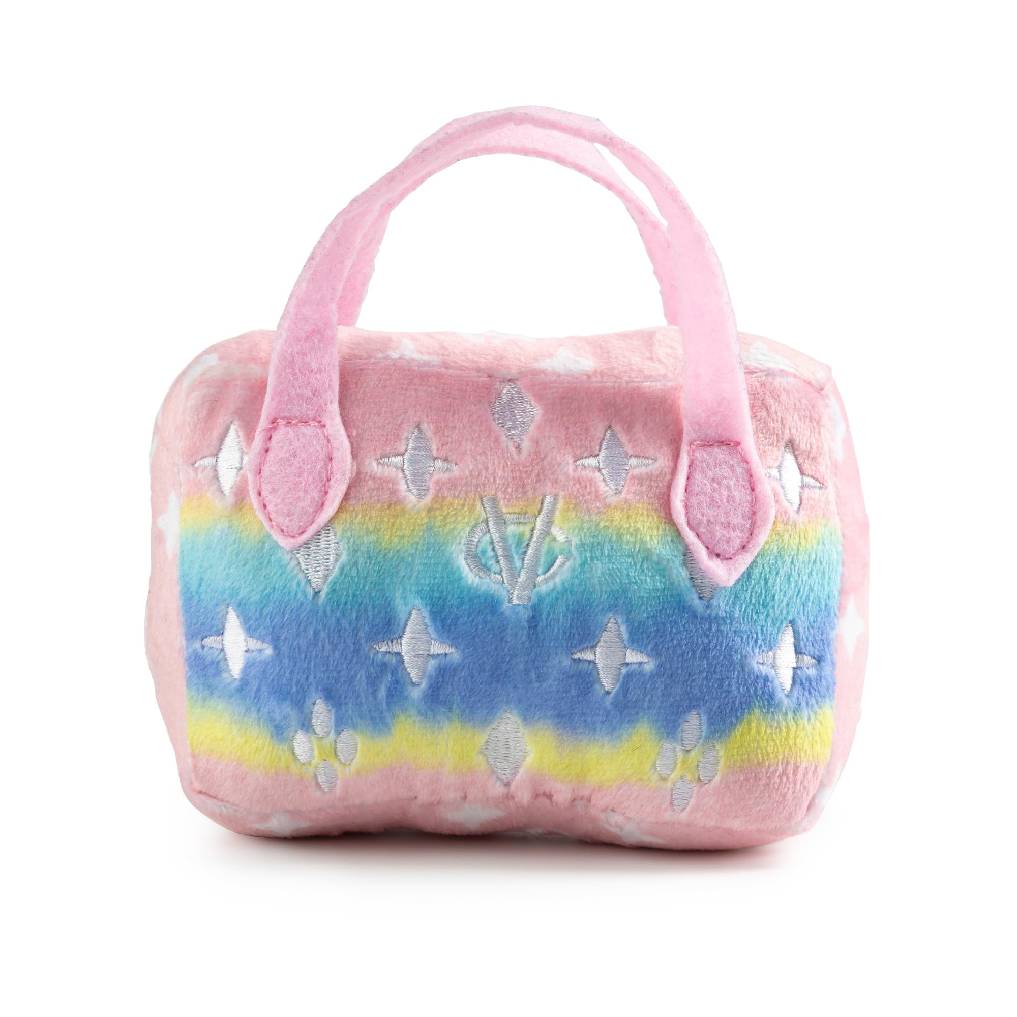 Haute Diggity Dog pink ombre handbag side view highlights embroidery and style