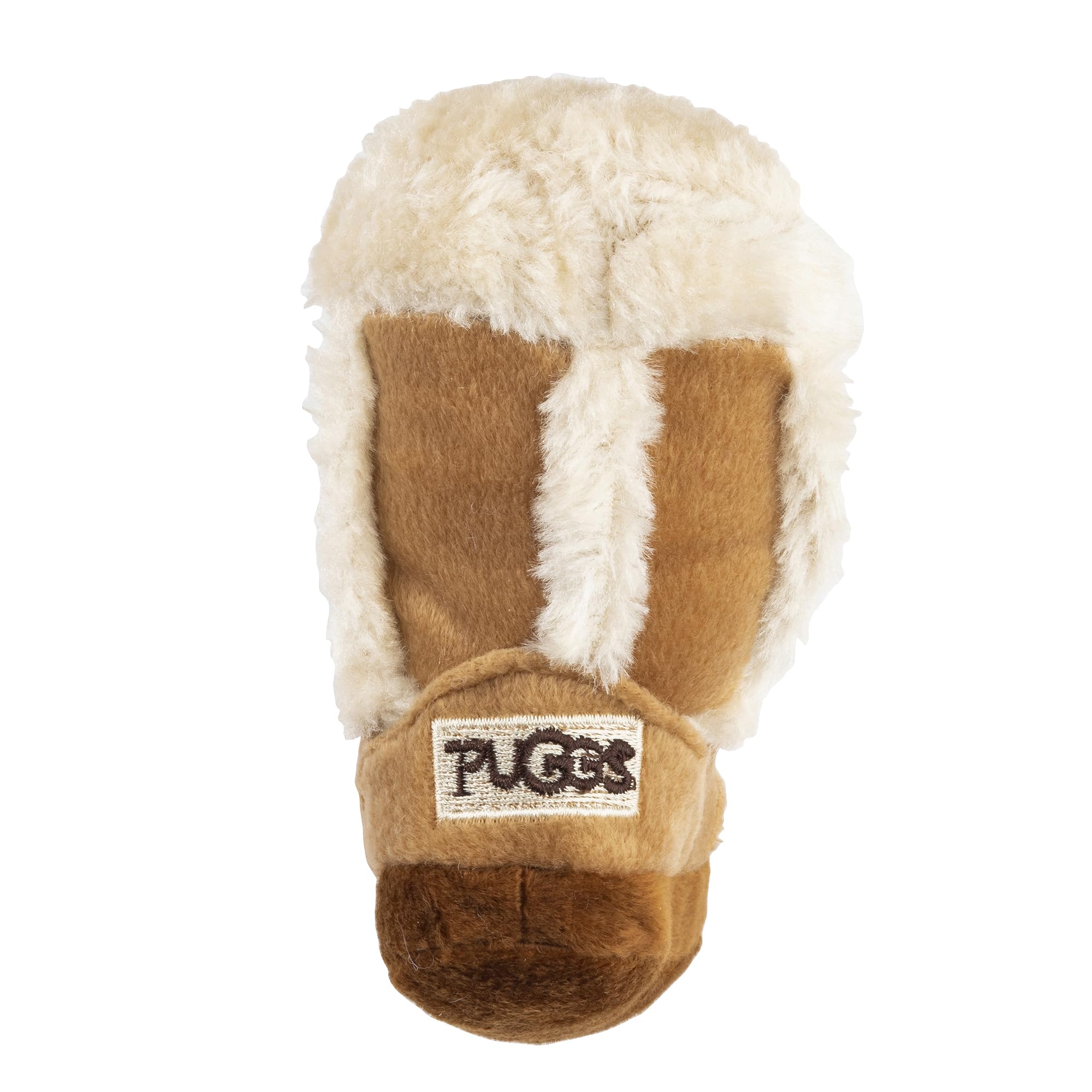 Embroidered detailing on Pugg Boot adds chic dog toy charm.