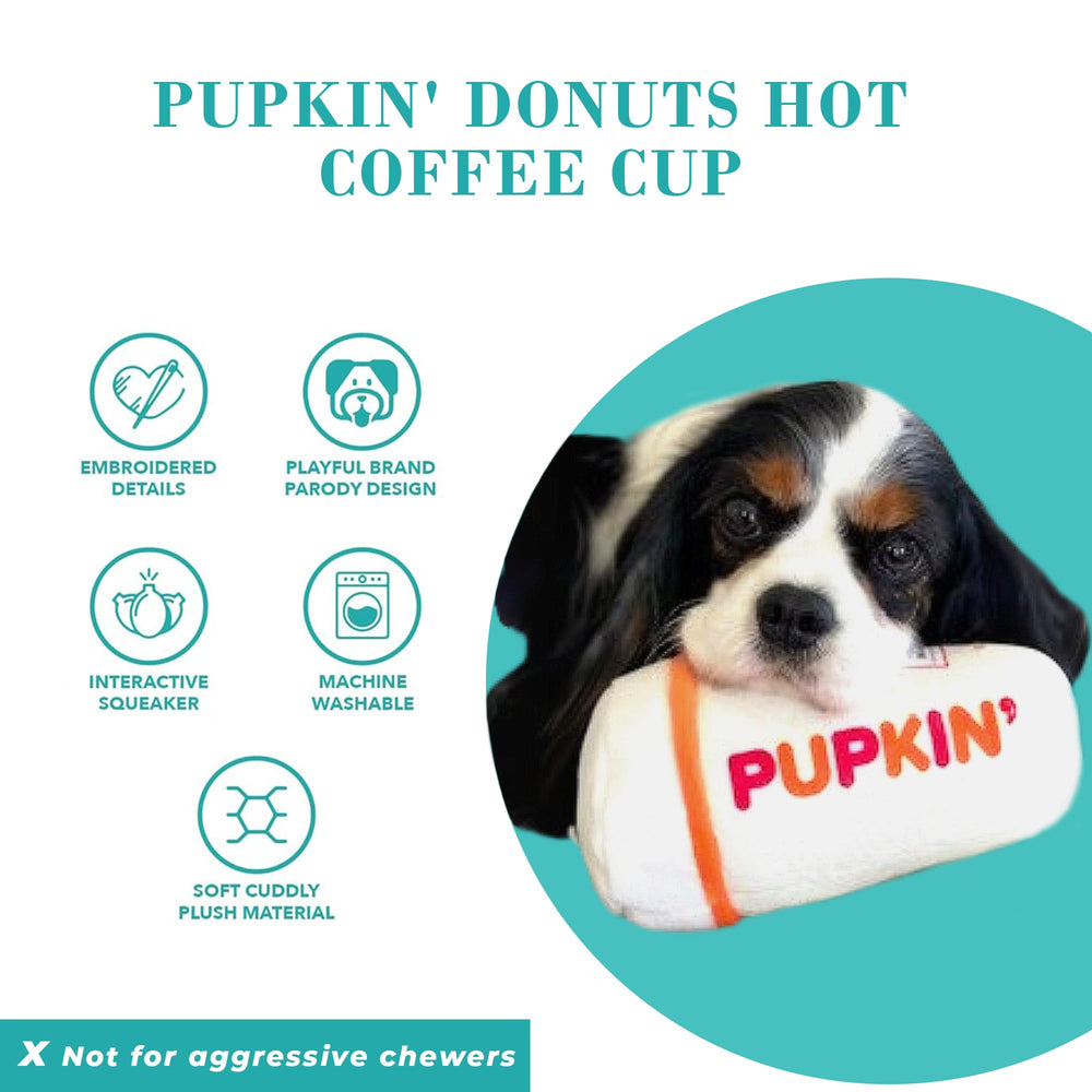 Haute Diggity Dog Pupkin Donuts one size fits dogs of all sizes at 7x3.75x3 inches.