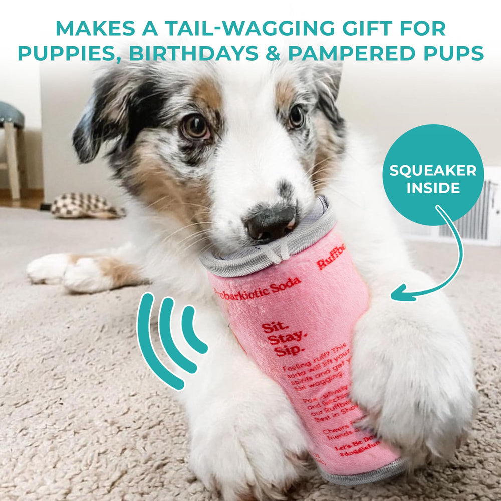 Haute Diggity Dog Puppi Ruffberry Rosé compact 5x3x3 inch toy fits small mouths.