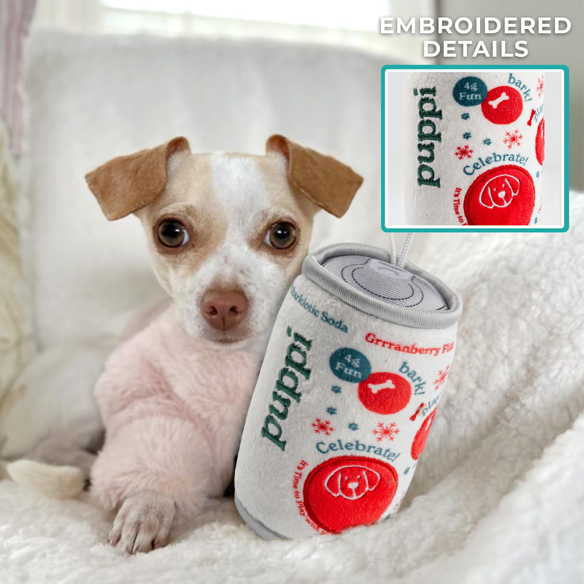 Haute Diggity Dog Puppi Solda Grrranberry Fizz play-ready action for fetch and tug games.