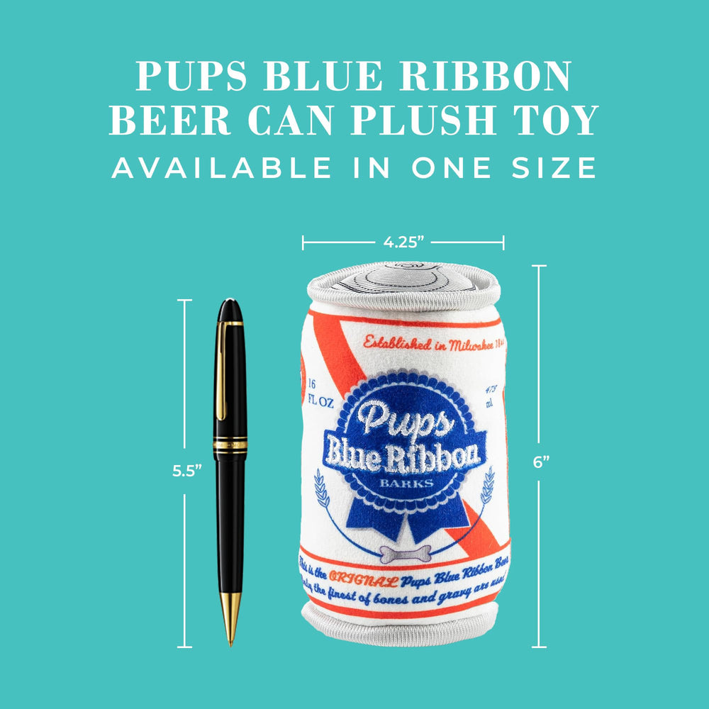 Haute Diggity Dog Pups Blue Ribbon Beer Can size ideal for all breeds