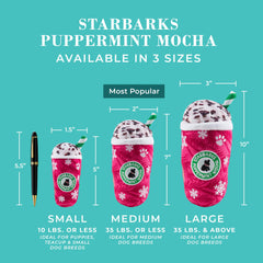 Haute Diggity Dog Starbarks Puppermint Mocha embroidered details add holiday style.