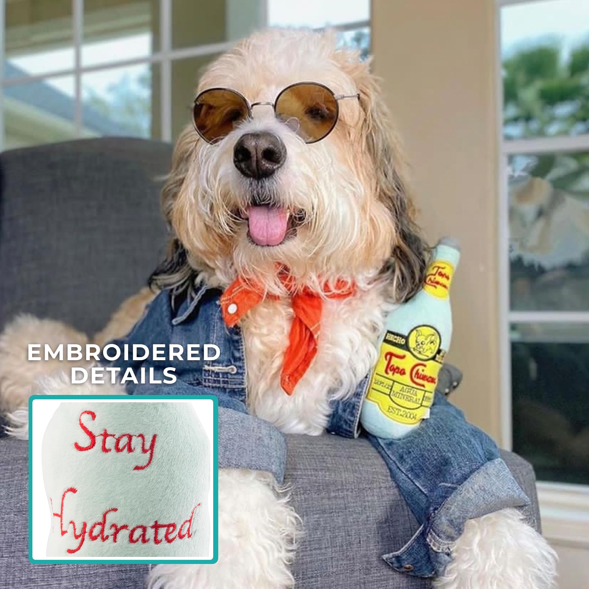 Haute Diggity Dog Topo Chiwawa plush features vibrant colors for park-ready fetch sessions.