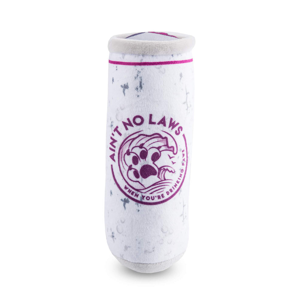 Haute Diggity Dog White Paw Bark Cherry squeaker close-up for interactive play and attention.