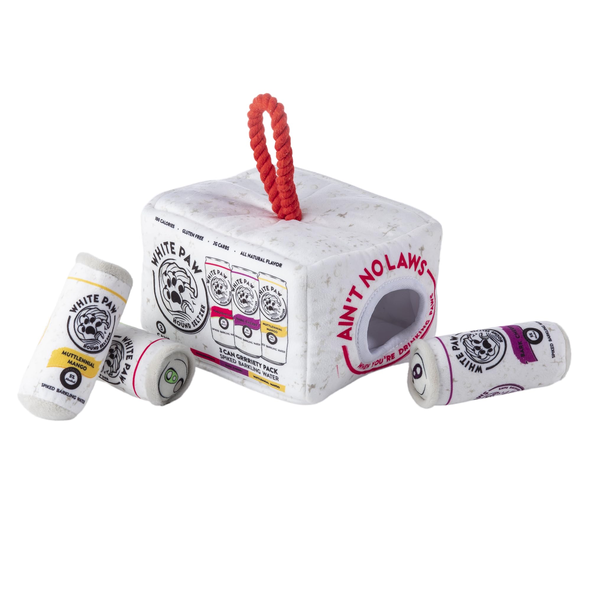 Haute Diggity Dog White Paw Grrriety Pack Activity House offers interactive enrichment.