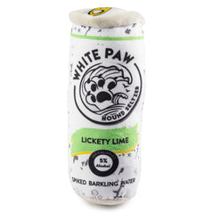Haute Diggity Dog White Paw Lickety Lime toy with squeaker for engaging playtime