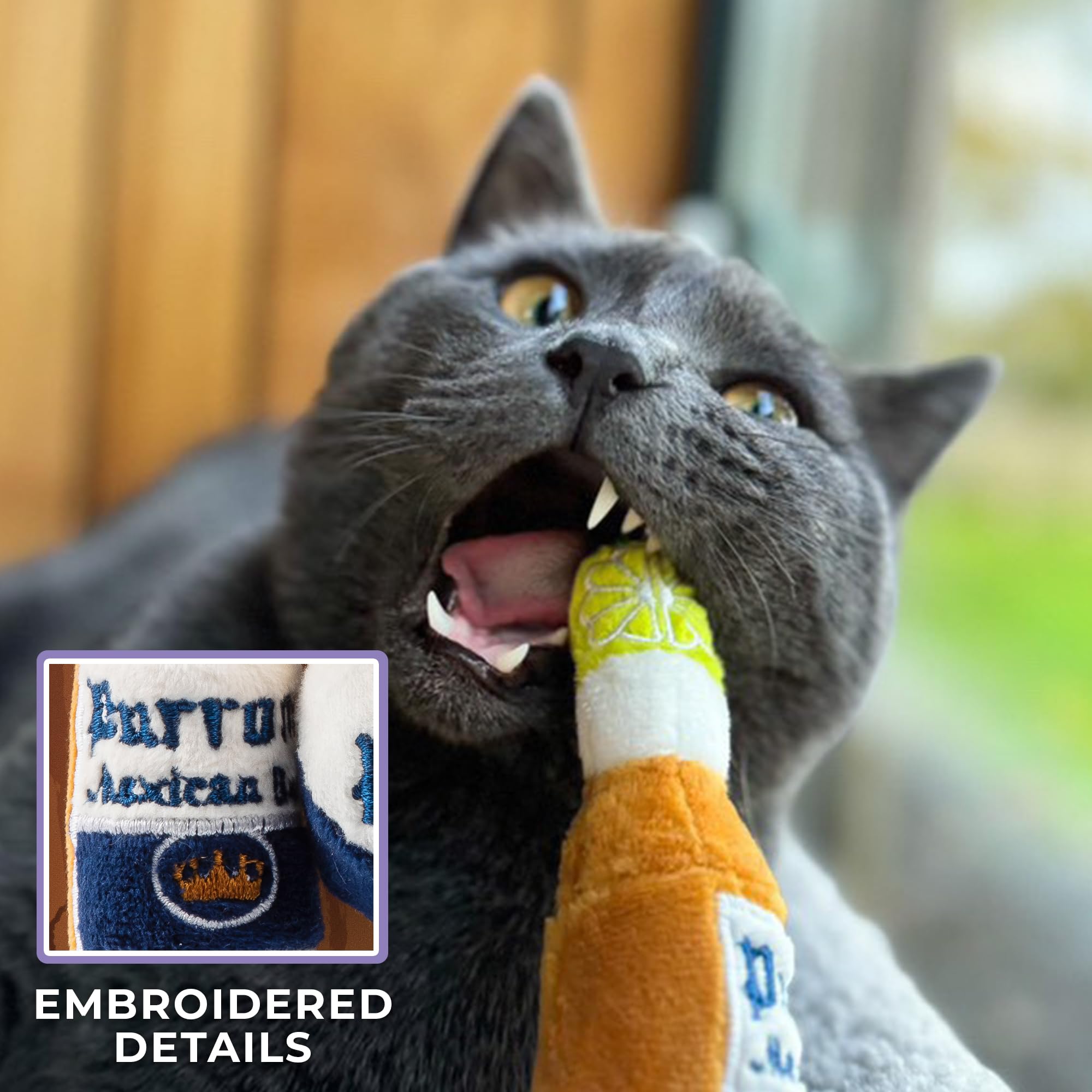 Haute Diggity Kitty Crackle Sound Toy offers extra sensory engagement during playtime.