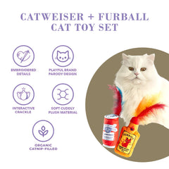 Haute Diggity Kitty Furball feathers – bright tails spark chasing and pouncing fun.