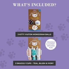 Haute Diggity Kitty Snuggly Cups Ivory ideal for calm daytime play and naps.