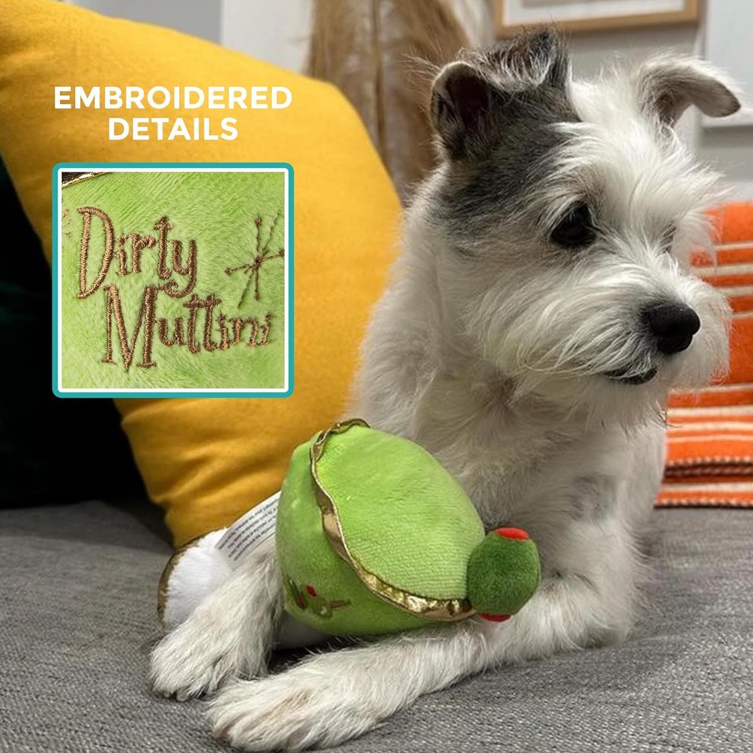 Haute Diggity Dog Machine-washable plush toy care closeup