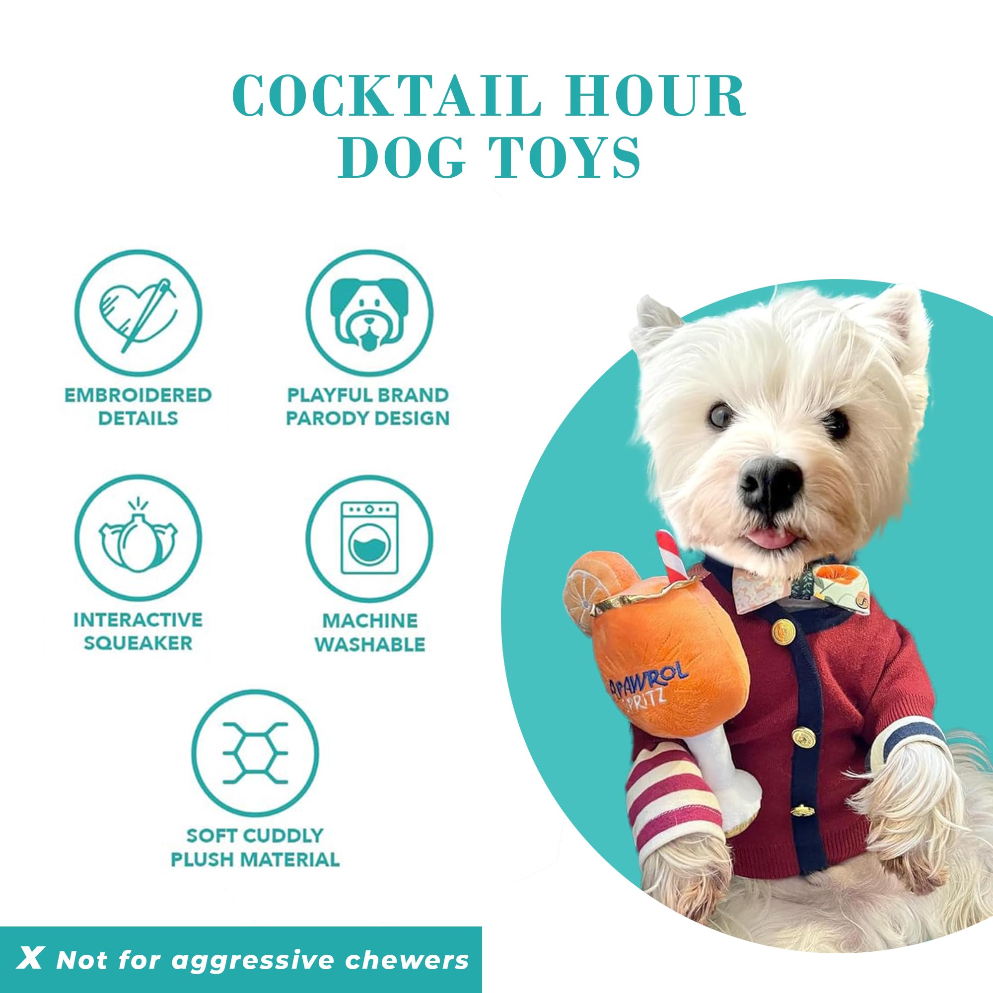 Haute Diggity Dog Parody Dog Toy collection display for gift-ready enrichment