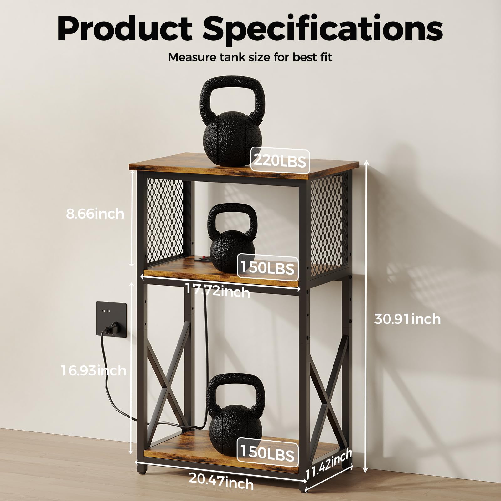 HavenlyYouth adjustable feet help prevent wobble on uneven floors.