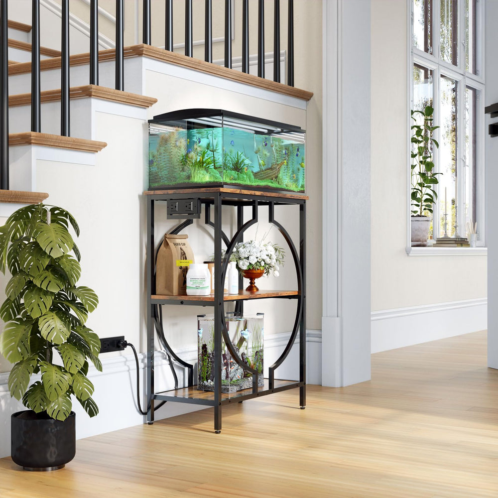 HavenlyYouth easy-assembly aquarium stand simplifies setup for busy homes.