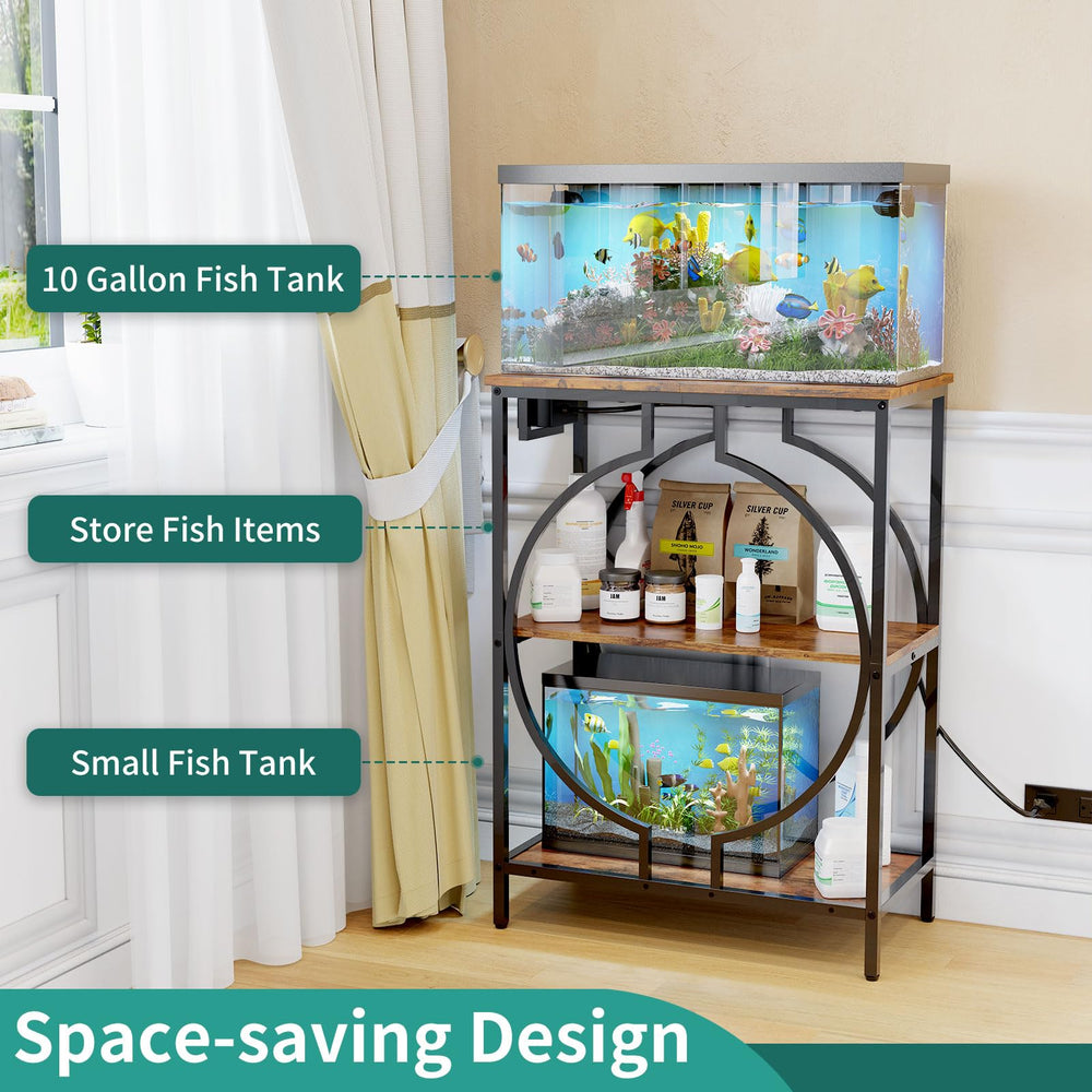 HavenlyYouth mid-shelf provides organized storage for tools and nets.