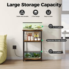 HavenlyYouth power outlet station keeps cords tidy for aquarium devices.