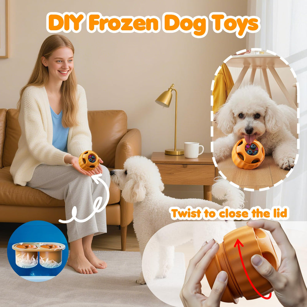havit dog bowl and ice tray setup for freezing snacks