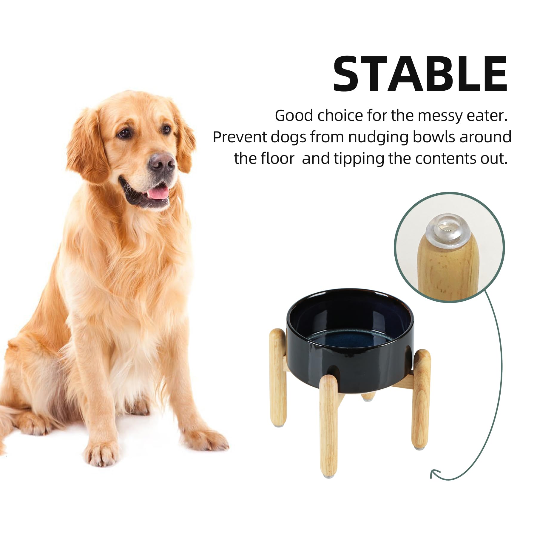 Havniva 1200 ml capacity fits medium breed portions.
