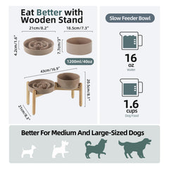 Havniva 7.3-inch bowl elevates dining to reduce neck strain.