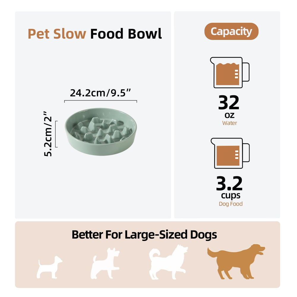 Havniva ceramic dog bowl with anti-slip base for stable feeding and fewer spills.