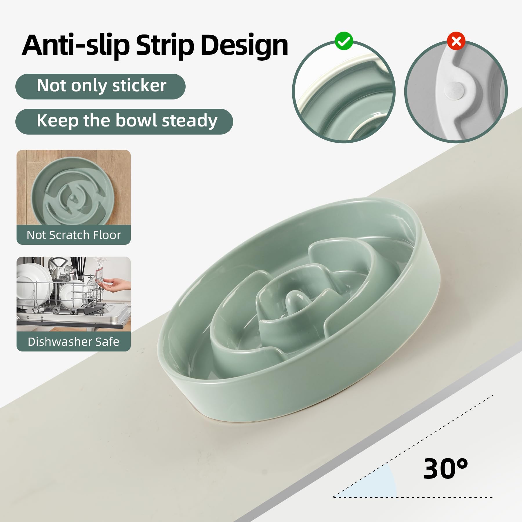Havniva 9.5-inch puzzle dish promotes mindful eating and slower meals.