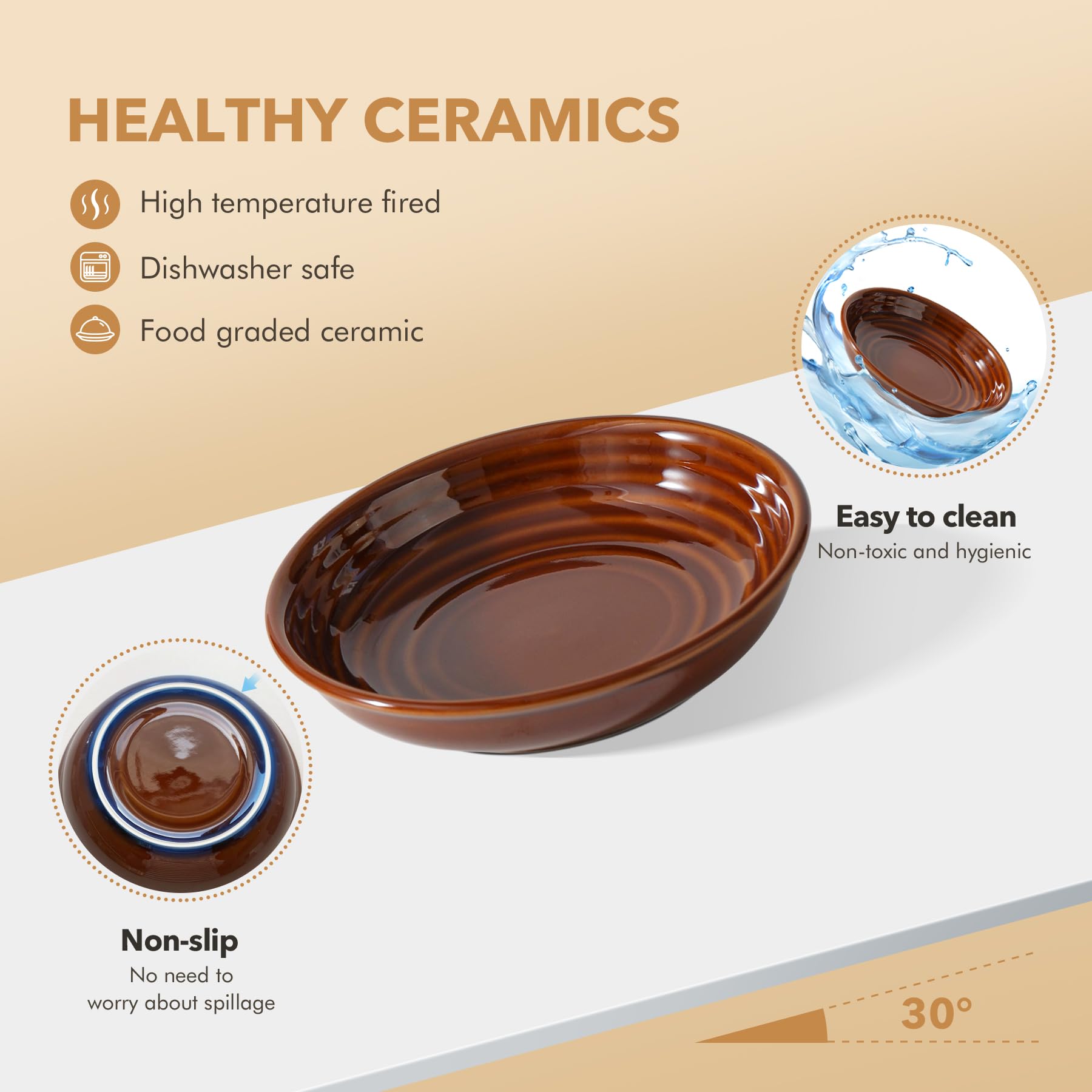 Havniva anti-slip cat bowls prevent sliding for mess-free dining.