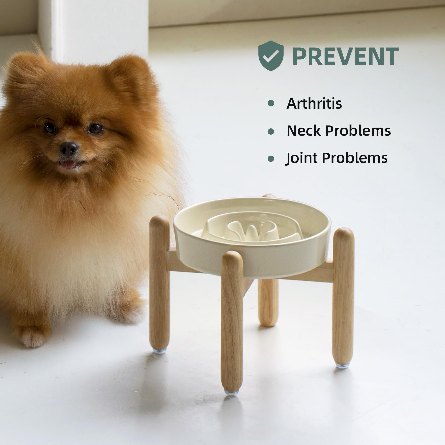 Havniva anti-slip base keeps the bowl steady during meals.